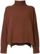 Le Ciel Bleu Roll Neck Jumper - Brown