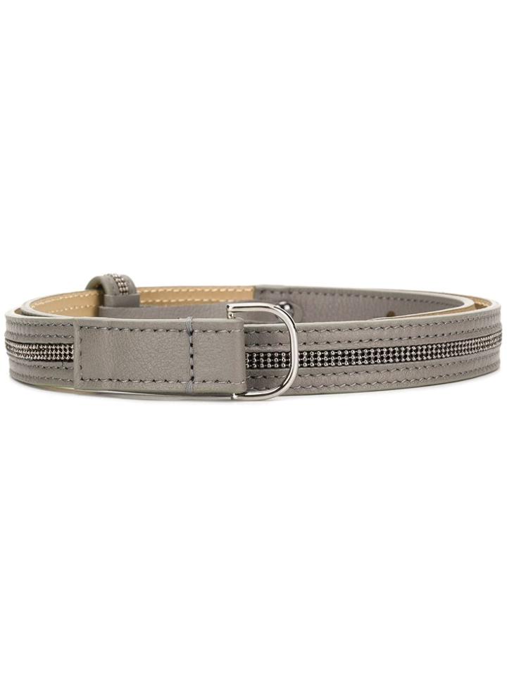 D.exterior Embellished Belt - Grey