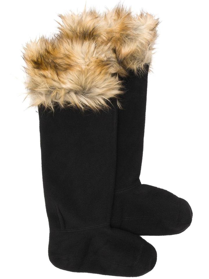 Hunter Faux Fur Boots - Black