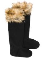 Hunter Faux Fur Boots - Black