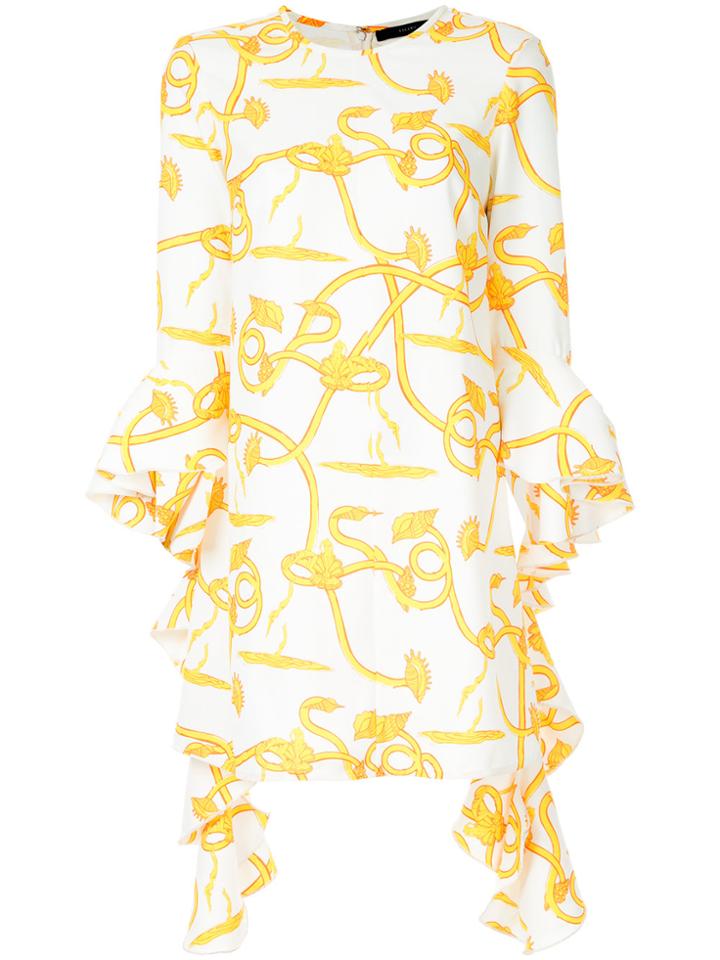 Ellery Kilkenny Frill Sleeve Mini Dress - White