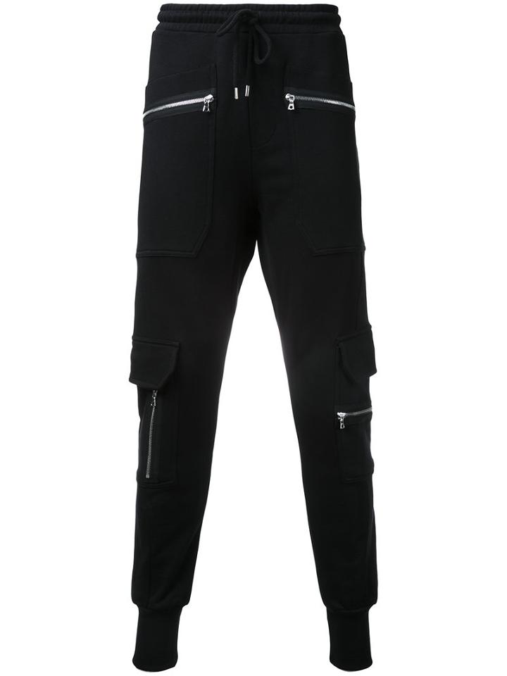 Markus Lupfer Zip Pocket Track Pants, Men's, Size: Large, Black, Cotton