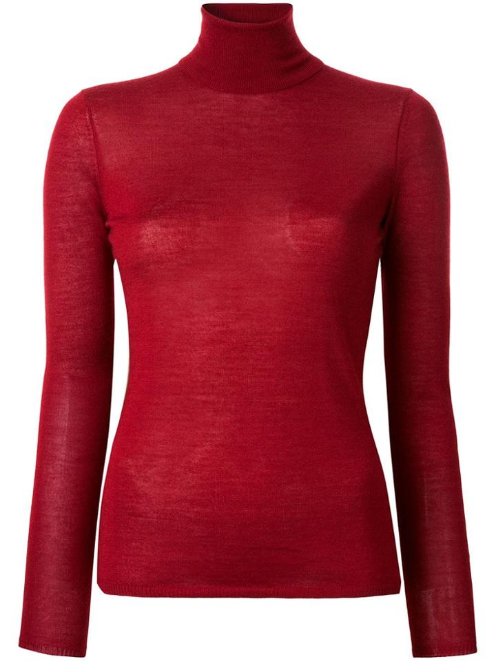 Gabriela Hearst Roll Neck Sweater - Red