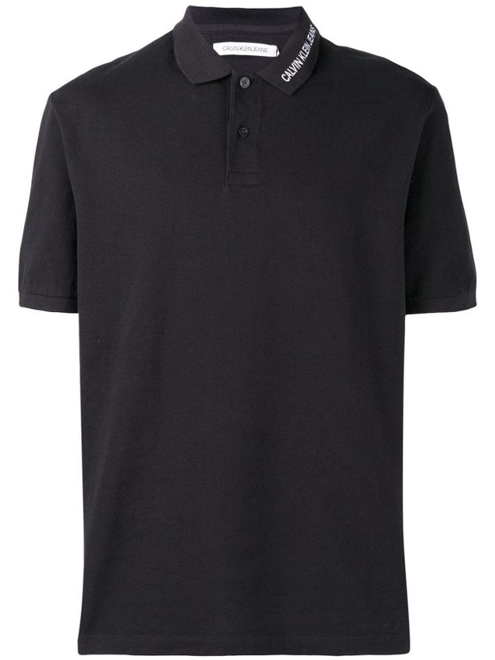 Calvin Klein Jeans Logo Polo Shirt - Black