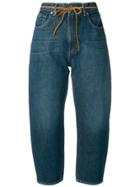 Levi's: Made & Crafted Dark Wash Barrel Jeans - Blue