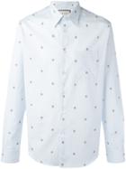Gucci Bee Embroidered Shirt - Blue