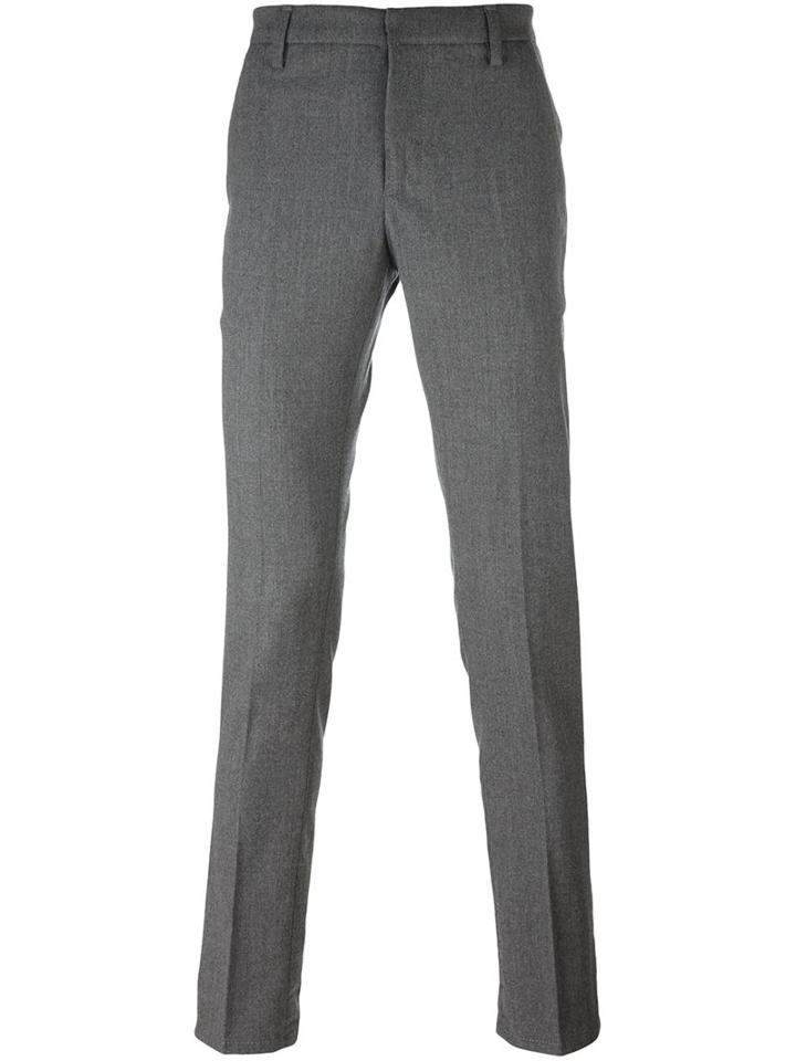 Dondup 'gaubert' Trousers, Men's, Size: 31, Grey, Cotton/spandex/elastane/virgin Wool