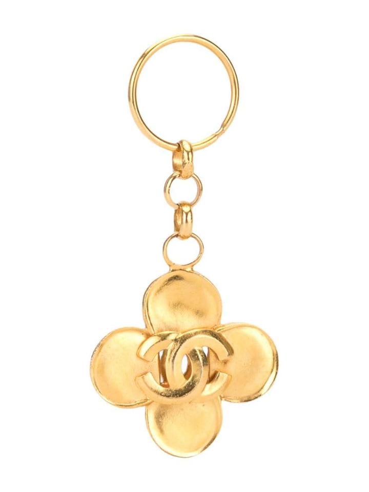 Chanel Pre-owned Cc Cloverleaf Key Holder - Gold