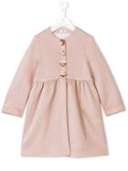 Il Gufo - Metallic Floral Button Swing Coat - Kids - Polyamide/viscose/metal - 3 Yrs, Pink/purple