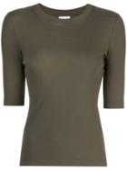 Rosetta Getty Cropped Sleeve T-shirt - Green