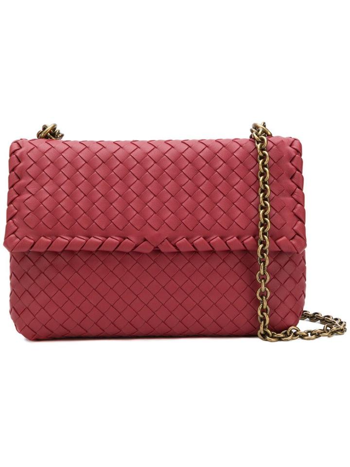 Bottega Veneta Olimpia Shoulder Bag - Red
