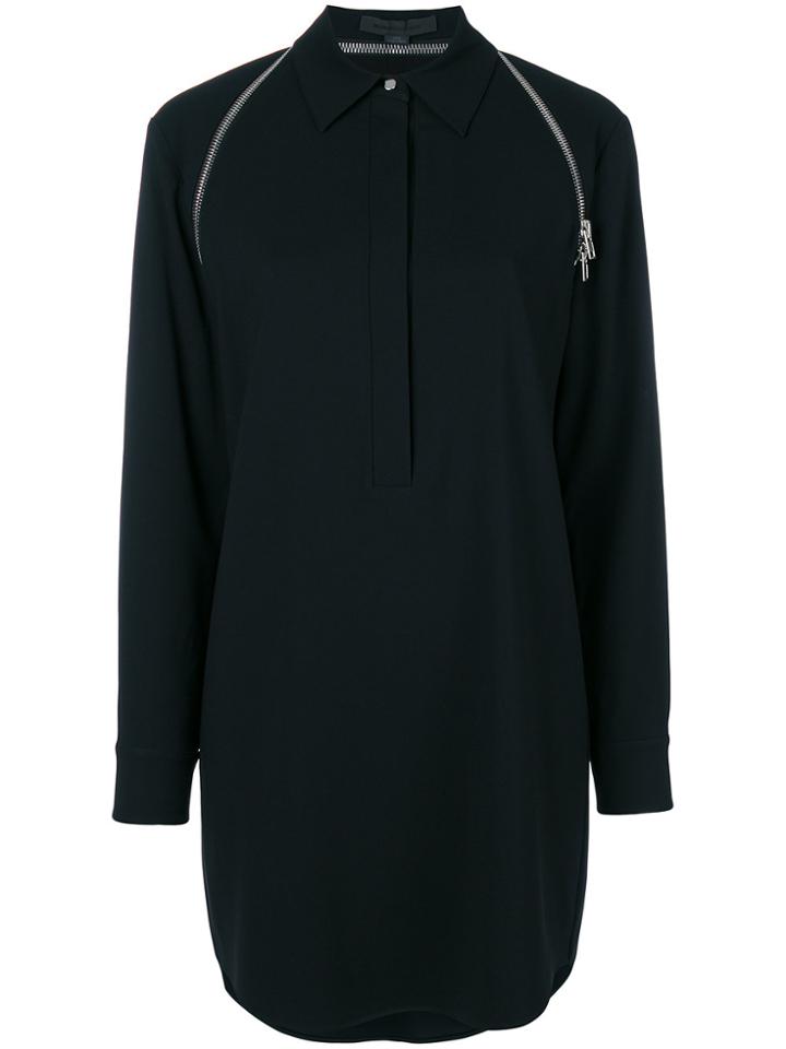 Alexander Wang Zip-trimmed Shirt Dress - Black