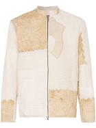 By Walid Embroidered Patchwork Victorian Cotton Jacket - Neutrals