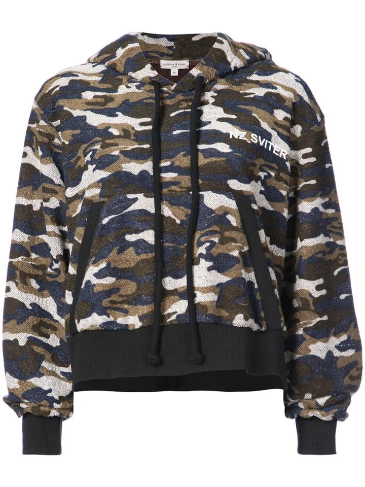 Natasha Zinko Camouflage Hoodie - Green