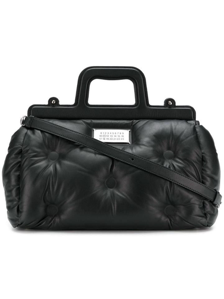 Maison Margiela Embossed 'boston' Bag - Nude & Neutrals