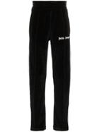 Palm Angels Chenille Logo Printed And Side Stripe Track Trousers -