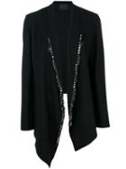 Alexander Wang - Ring And Stud Embellished Jacket - Women - Spandex/elastane/virgin Wool - S, Black, Spandex/elastane/virgin Wool