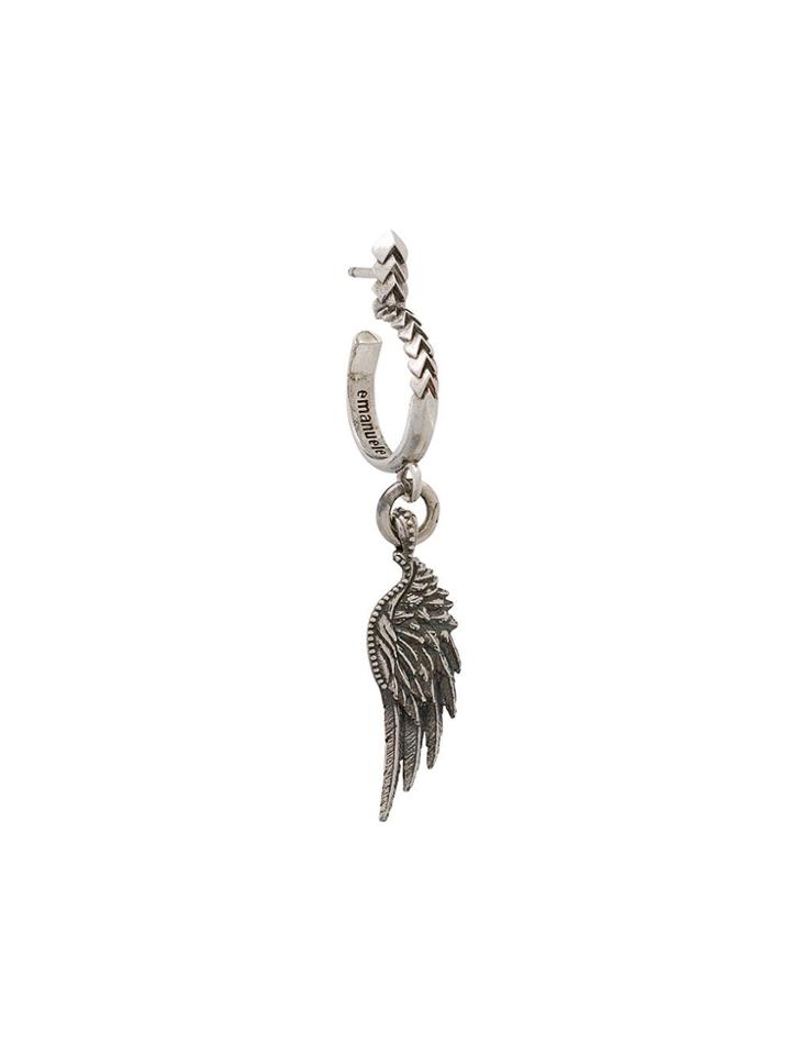 Emanuele Bicocchi Wing Single Earring - Silver