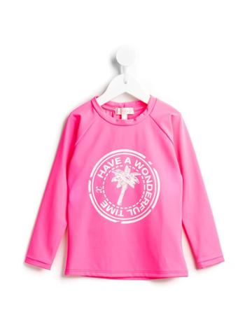 Heidi Klein Kids 'clara' Rash Top, Girl's, Size: 8 Yrs, Pink/purple