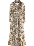 Jacquemus Thika Leopard Print Oversized Trench - Brown