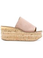 Chloé Camille Wedge Sandals - Nude & Neutrals