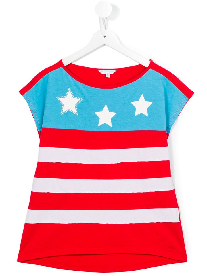 Little Marc Jacobs Stars And Stripes T-shirt, Girl's, Size: 14 Yrs, Red