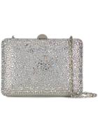 Rodo Crystal Embellished Box Clutch - White