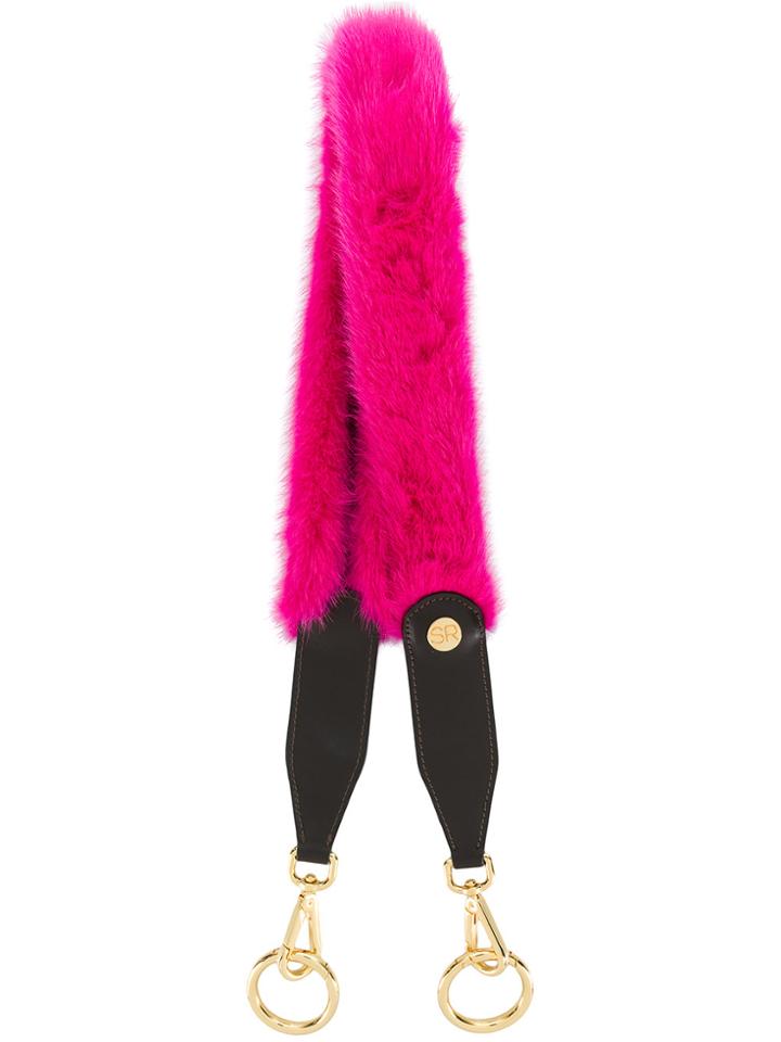 Simonetta Ravizza Furrissima Shoulder Strap - Pink & Purple