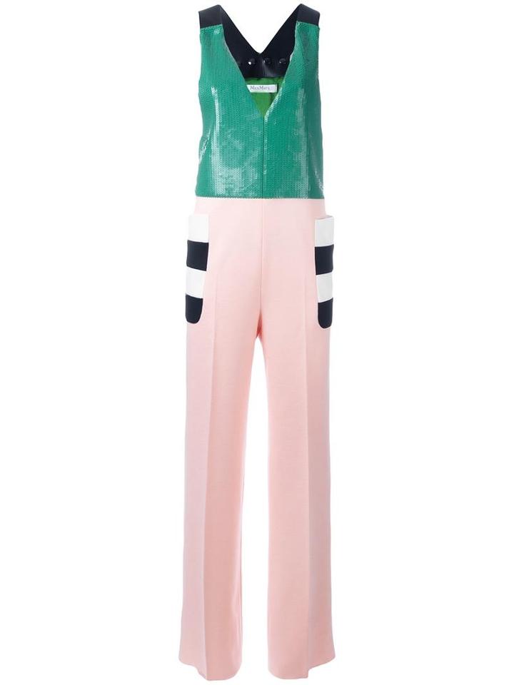 Max Mara 'maremar' Jumpsuit, Women's, Size: 40, Pink/purple, Virgin Wool/acetate/cupro/polyester