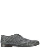 Silvano Sassetti Woven Lace-up Shoes - Grey