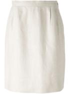 Yves Saint Laurent Vintage High Waisted Skirt, Women's, Size: 40, Nude/neutrals