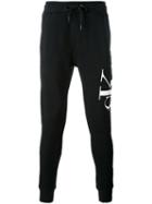 Branded Sweatpants - Men - Cotton/spandex/elastane - L, Black, Cotton/spandex/elastane, Calvin Klein Jeans