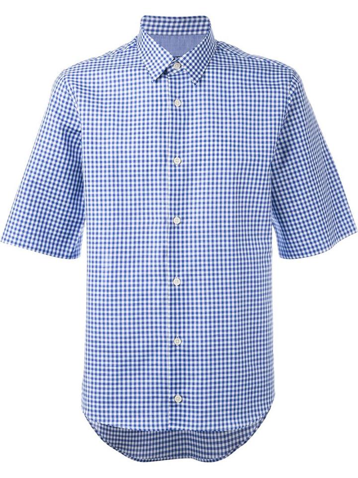 Z Zegna Checked Shortsleeved Shirt
