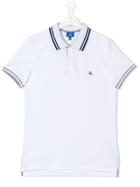 Fay Kids Teen Short-sleeved Polo Shirt - White