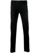 Diesel Low Rise Slim Fit Jeans - Black