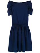 Reinaldo Lourenço Drawstring Waist Dress - Blue