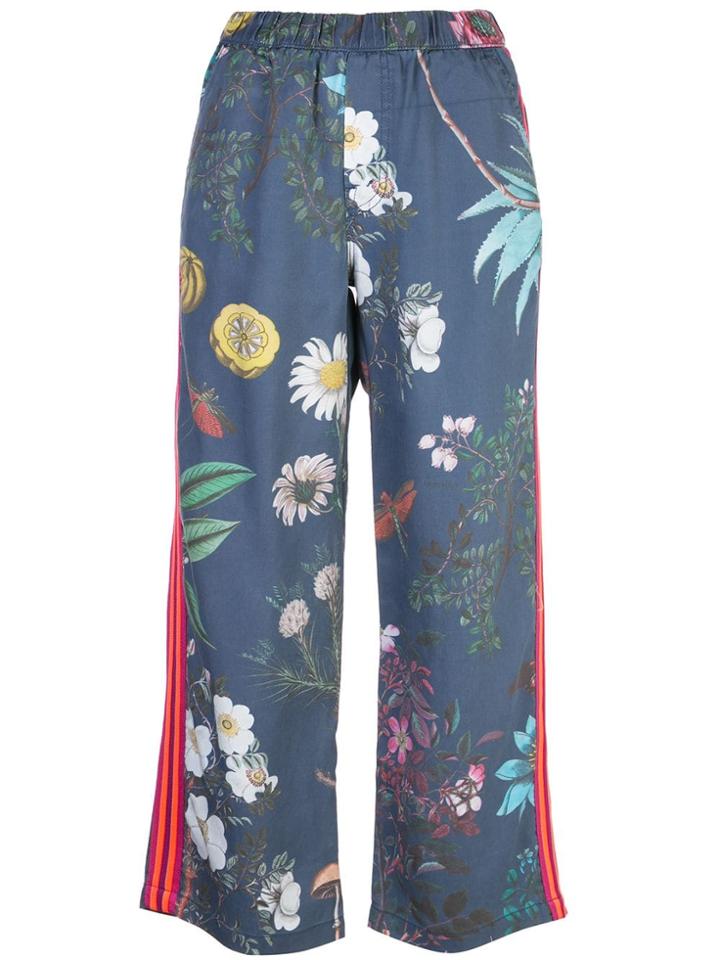 Mother Printed Palazzo Trousers - Blue