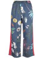Mother Printed Palazzo Trousers - Blue