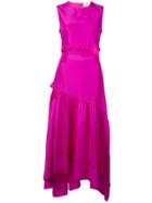 3.1 Phillip Lim Ruffle Trimming Flared Dress - Pink & Purple