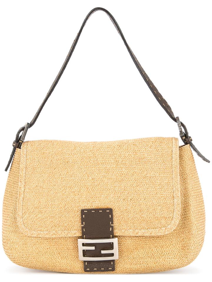 Fendi Vintage Mamma Baguette Shoulder Bag - Nude & Neutrals
