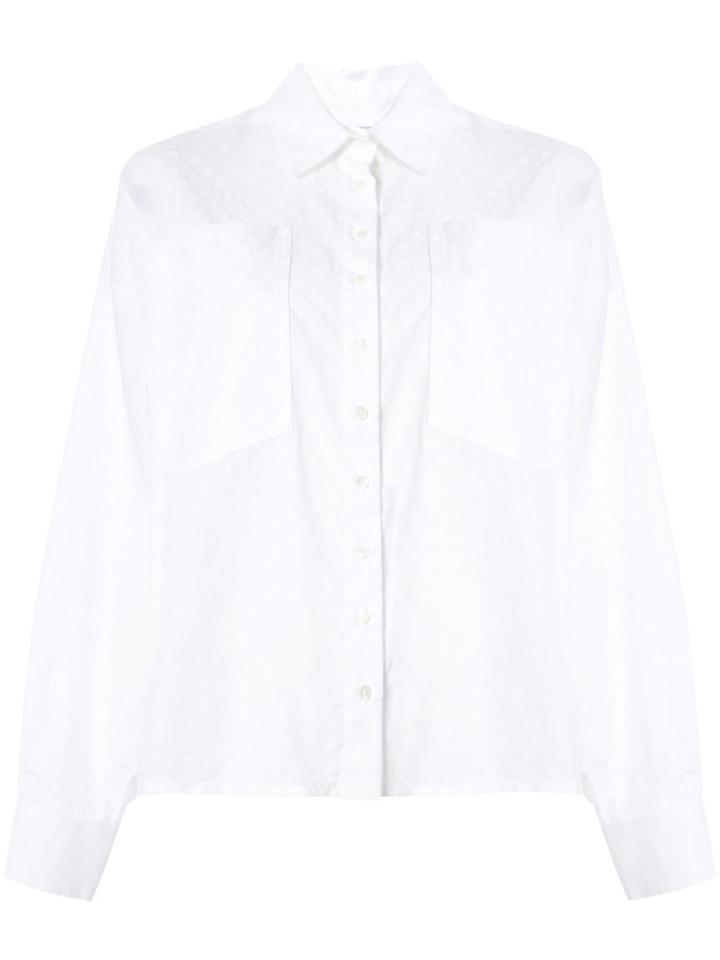 Attico Patterned Jacquard Shirt - White