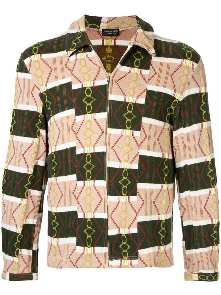 Comme Des Garçons Pre-owned Geometric Zipped Jacket - Multicolour