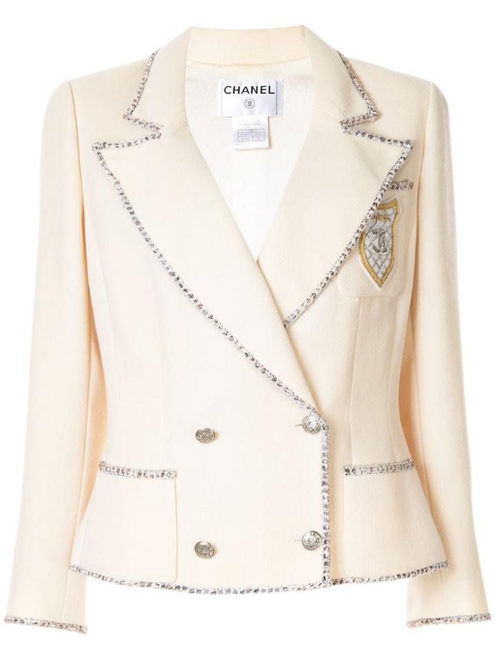Chanel Pre-owned Logo Double-breasted Blazer - Pink