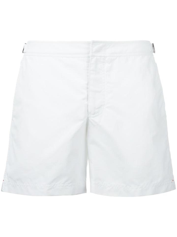 Orlebar Brown Classic Swim Shorts, Men's, Size: 33, White, Polyamide/polyester