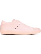 Leather Crown Python Skin Effect Sneakers