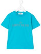 Stone Island Junior - Logo Print T-shirt - Kids - Cotton - 2 Yrs, Blue