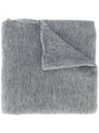Poème Bohémien Plain Scarf, Men's, Grey, Cashmere