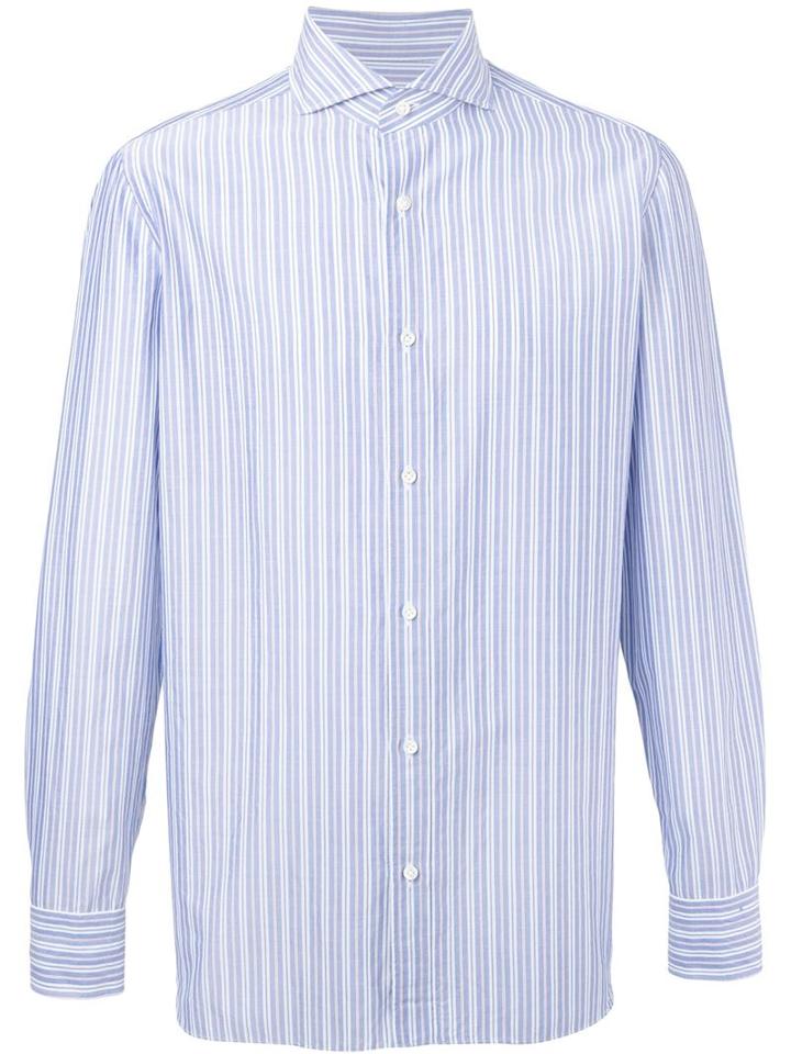 Borrelli Double Pinstriped Button Down Shirt