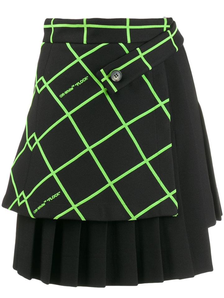 Off-white Multipanel Mini Skirt - Black
