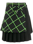 Off-white Multipanel Mini Skirt - Black
